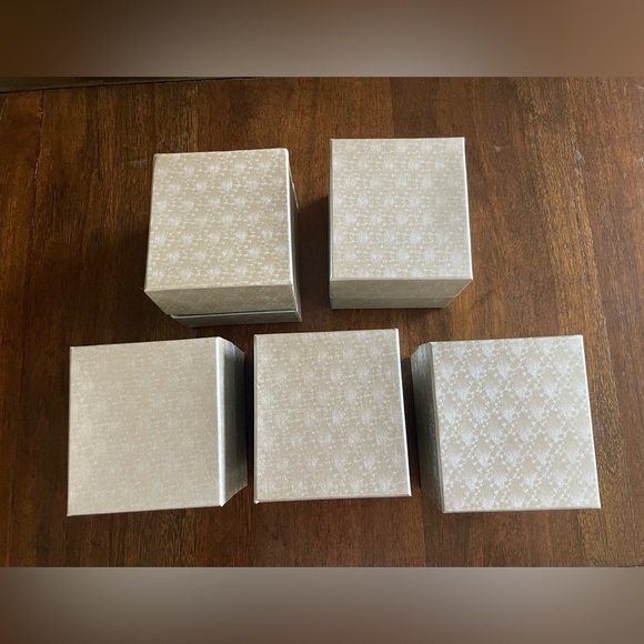 Christmas Glass Ornament Set of 5 LED Light Up Holiday Decorations Gift Boxed - Picture 11 of 11